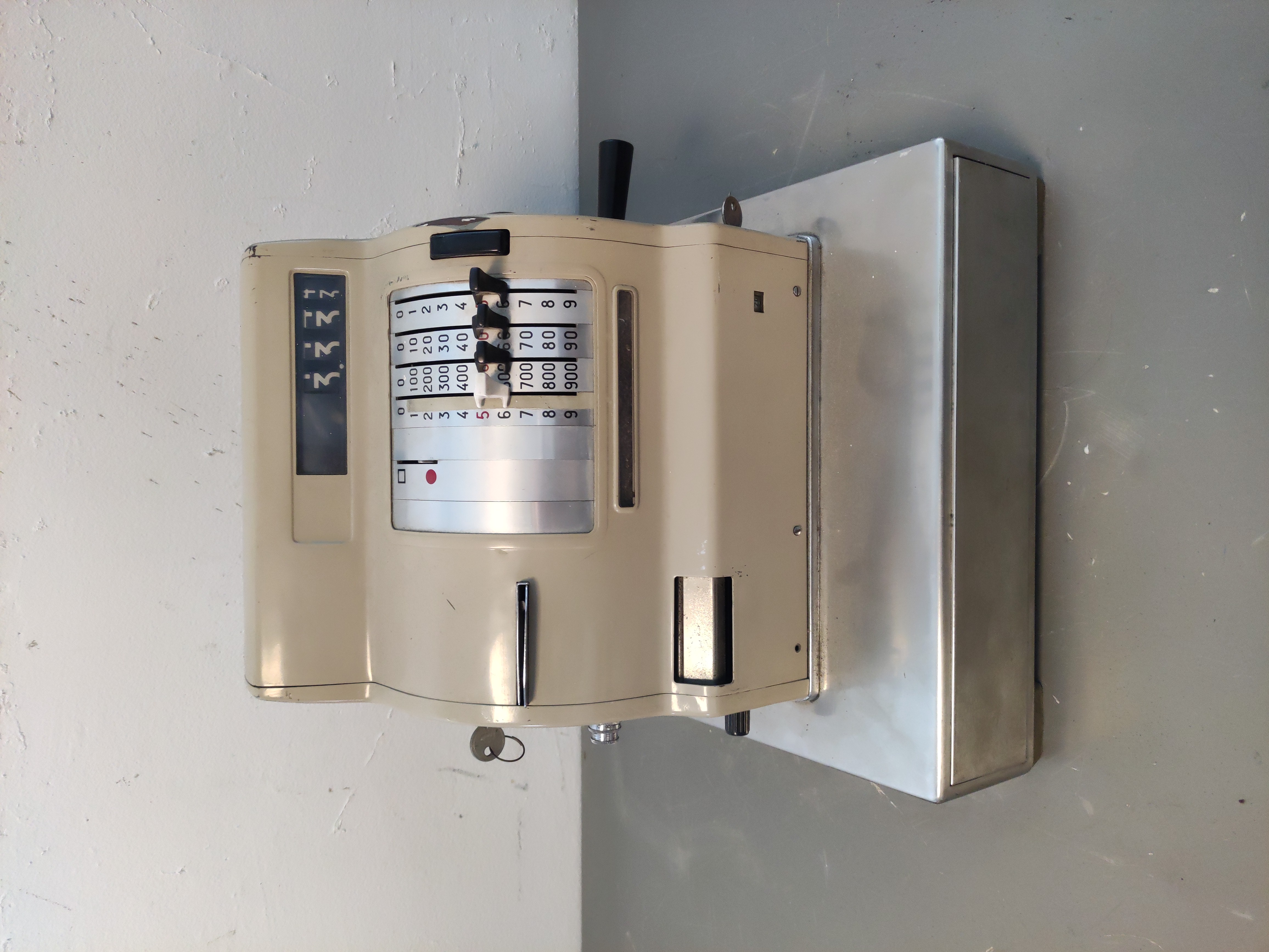 caja registradora calculadora metal nofunc 38.5x35x35 1u